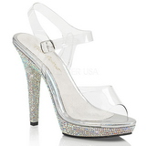 Rhinestones 13 cm LIP-108DM Womens Shoes with High Heels