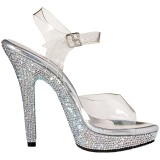 Rhinestones 13 cm LIP-108DM Womens Shoes with High Heels