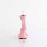 Rosa 11,5 cm CHIC-40 fesselriemchen sandaletten mit stiletto metallabsatz