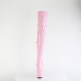 Rosa 15 cm DELIGHT-3000HWR Hologramm poledance overkneestiefel
