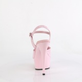 Rosa 15 cm DELIGHT-609 pleaser high heels mit plateau
