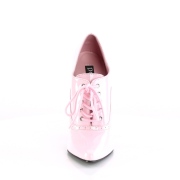Rosa 15 cm DOMINA-460 oxford high heels schuhe