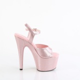 Rosa 18 cm ADORE-709GP glitter plateau high heels