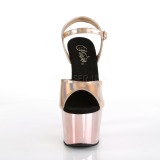 Rosa 18 cm ADORE-709HGCH Hologramm plateau high heels