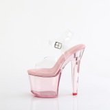 Rosa 18 cm LOVESICK-708T Acryl plateau high heels
