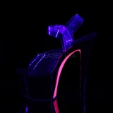 Rosa 18 cm SKY-308TT Neon plateau high heels