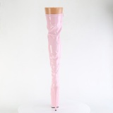 Rosa 20 cm FLAMINGO-3000 overknee stiefel mit plateausohle