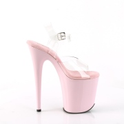 Rosa 20 cm FLAMINGO-808 plateauschuhe high heels