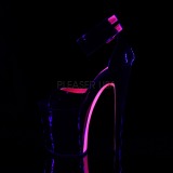 Rosa 20 cm XTREME-875TT Neon plateau high heels