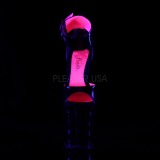 Rosa 20 cm XTREME-875TT Neon plateau high heels