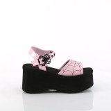 Rosa 6,5 cm DemoniaCult FUNN-10 lolita emo plateau sandaletten