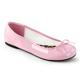 Rosa Lackleder ANNA-01 grosse grössen ballerinas schuhe