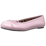 Rosa Lackleder ANNA-01 grosse grössen ballerinas schuhe