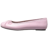 Rosa Lackleder ANNA-01 grosse grössen ballerinas schuhe