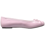 Rosa Lackleder ANNA-01 grosse grössen ballerinas schuhe