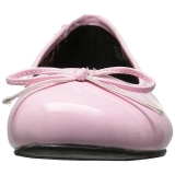 Rosa Lackleder ANNA-01 grosse grössen ballerinas schuhe