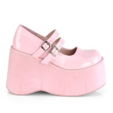 Rosa Vegan 11,5 cm DEMONIA KERA-08 mary jane plateau pumps