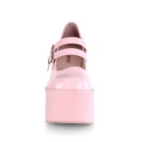 Rosa Vegan 11,5 cm DEMONIA KERA-08 mary jane plateau pumps