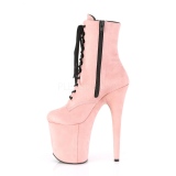 Rosa faux suede 20 cm FLAMINGO-1020FS pole dance ankle boots