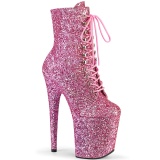 Rosa glitter 20 cm FLAMINGO-1020GWR exotic pole dance stiefeletten