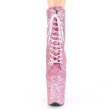 Rosa glitter 20 cm FLAMINGO-1020GWR exotic pole dance stiefeletten