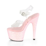 Rosa glitter plateau 18 cm ADORE-708LG pole dance schuhe