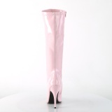 Rosa lackstiefel 13 cm SEDUCE-2000 spitze stiefel mit stiletto absatz