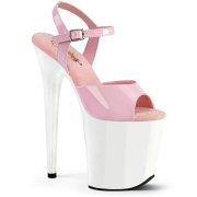 Rosa plateau 20 cm FLAMINGO-809 pleaser high heels