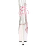 Rosa transparent 18 cm ADORE-1018C exotic pole dance stiefeletten