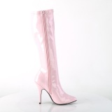 Rosa varnished patent boots 13 cm SEDUCE-2000 pointed toe stiletto boots