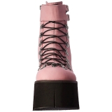 Rose Leatherette 11,5 cm KERA-21 lolita ankle boots wedge platform