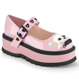 Rose Vegan 5 cm DEMONIA SLACKER-27 gothic platform mary jane pumps