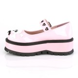 Rose Vegan 5 cm DEMONIA SLACKER-27 gothic platform mary jane pumps