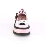 Rose Vegan 5 cm DEMONIA SLACKER-27 gothic platform mary jane pumps