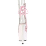 Rose transparent 18 cm ADORE-1018C Exotic stripper ankle boots