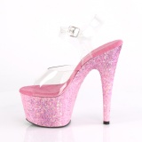 Rose transparent 18 cm ADORE-708CF Exotic stripper high heel shoes