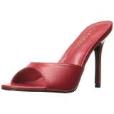 Rot 10 cm CLASSIQUE-01 damen pantoletten schuhe