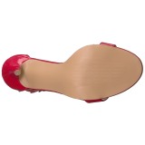 Rot 13 cm AMUSE-10 high heels für männer