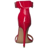 Rot 13 cm Pleaser AMUSE-10 Sandaletten mit high heels