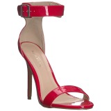 Rot 13 cm Pleaser AMUSE-10 Sandaletten mit high heels