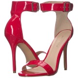 Rot 13 cm Pleaser AMUSE-10 Sandaletten mit high heels