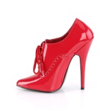 Rot 15 cm DOMINA-460 oxford high heels schuhe