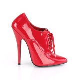 Rot 15 cm DOMINA-460 oxford high heels schuhe
