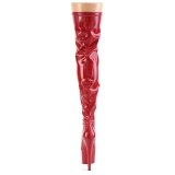 Rot 18 cm ADORE-3000HWR Hologramm poledance overkneestiefel