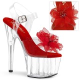 Rot 18 cm ADORE-708BFL pleaser sandaletten mit plateau