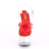 Rot 18 cm ADORE-708BFL pleaser sandaletten mit plateau