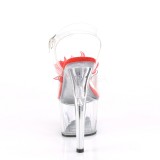 Rot 18 cm ADORE-708BFL pleaser sandaletten mit plateau