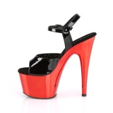 Rot 18 cm ADORE-709 Chrome Plateau High Heel