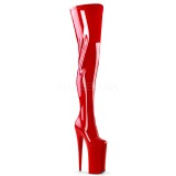 Rot 25 cm BEYOND-4000 overknee stiefel mit plateausohle