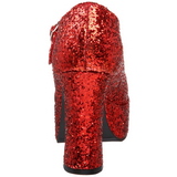 Rot Glitter 11 cm MARYJANE-50G Plateau Pumps Mary Jane